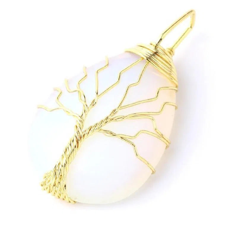 Pendentif Arbre de Vie Pierre Naturelle