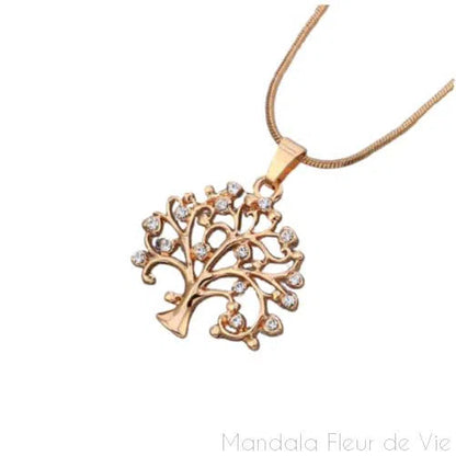 Pendentif Arbre de Vie avec Cristaux