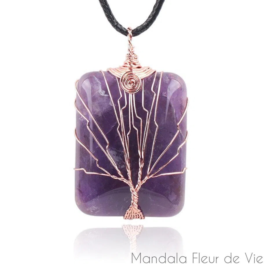 Pendentif Arbre de Vie en Pierre naturelle