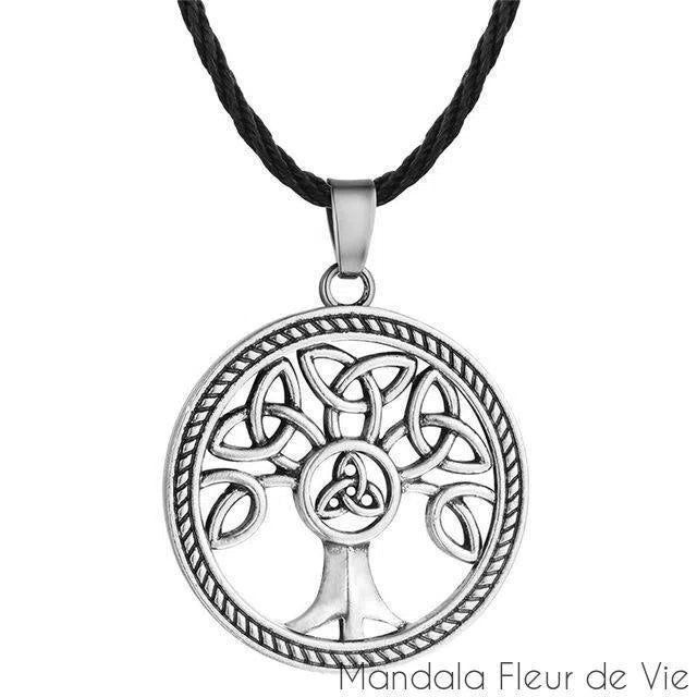 Pendentif Arbre de Vie<br> Triquetra Mandala Fleur de vie