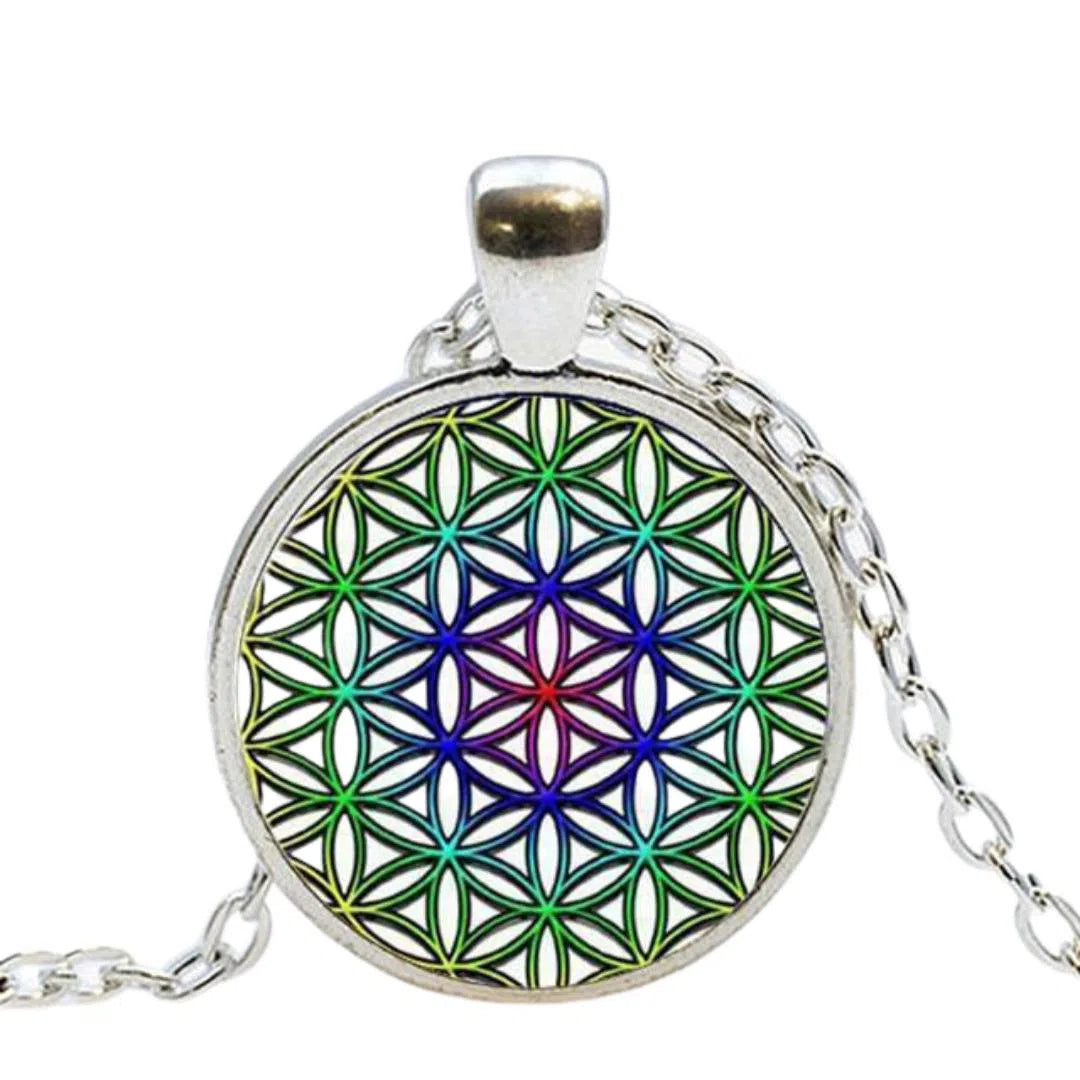 Pendentif Fleur de Vie Energie Mandala Fleur de vie