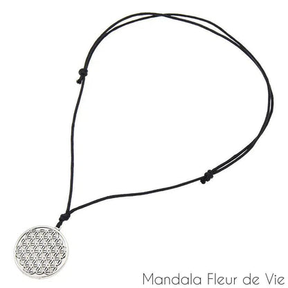 Pendentif Fleur de Vie  Minimaliste Mandala Fleur de vie