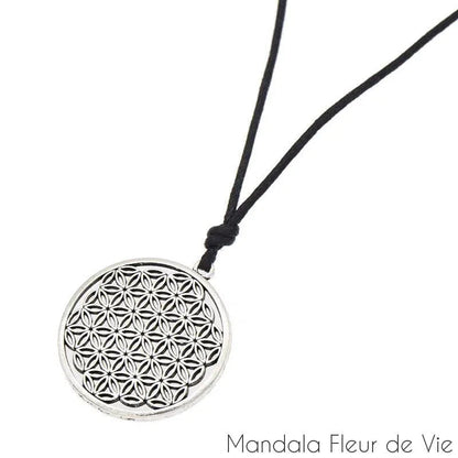 Pendentif Fleur de Vie  Minimaliste Mandala Fleur de vie