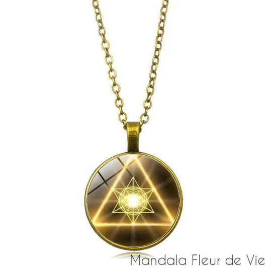 Pendentif Fleur de Vie<br> Merkaba Mandala Fleur de vie