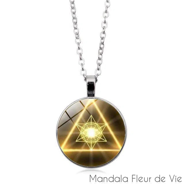 Pendentif Fleur de Vie<br> Merkaba Mandala Fleur de vie