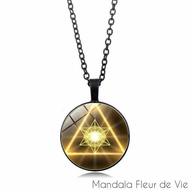 Pendentif Fleur de Vie<br> Merkaba Mandala Fleur de vie