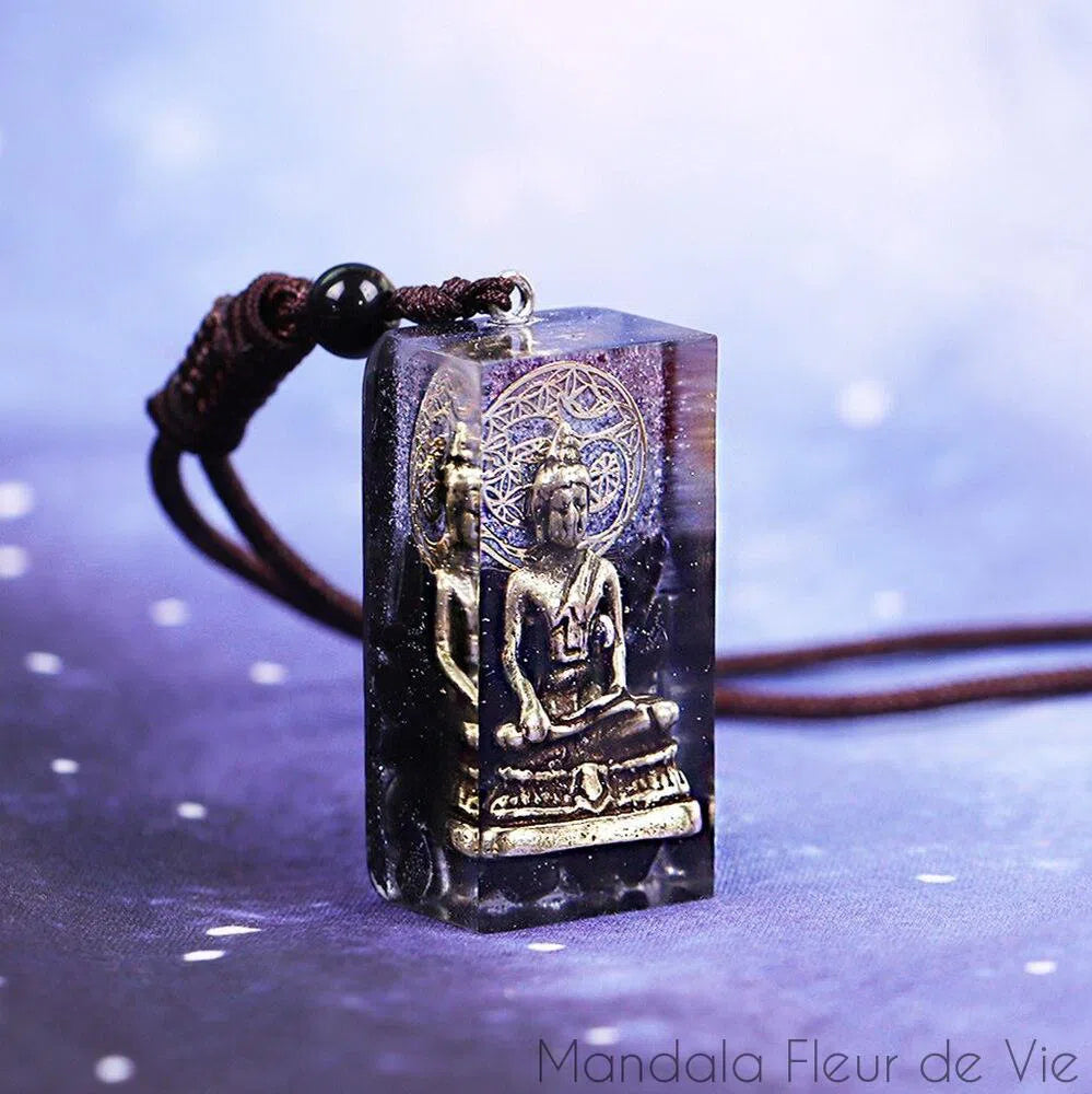 Pendentif Fleur de VieBouddha Om