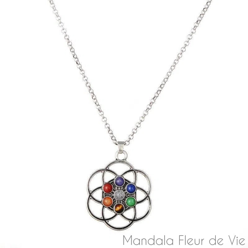 Pendentif Fleur de VieGraine de Vie Chakras