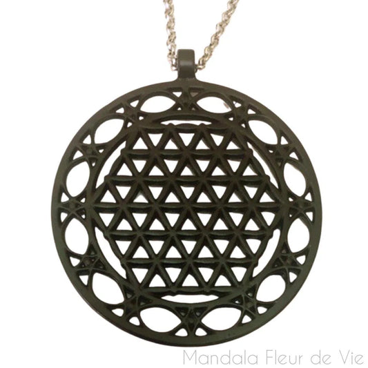 Pendentif Fleur de VieMandala Géométrie Sacrée