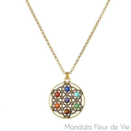 Pendentif Fleur de VieYoga Chakras