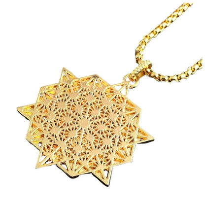 Pendentif Fleur de vie Géométrie Sacrée Mandala Fleur de vie