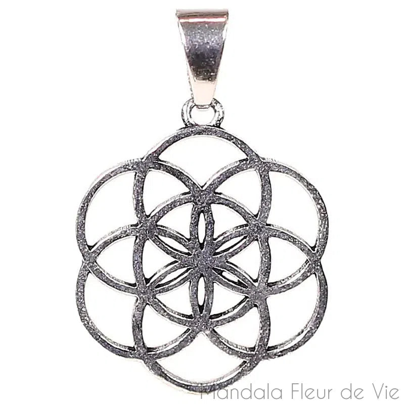 Pendentif Graine de Vie - Mandala Fleur de vie