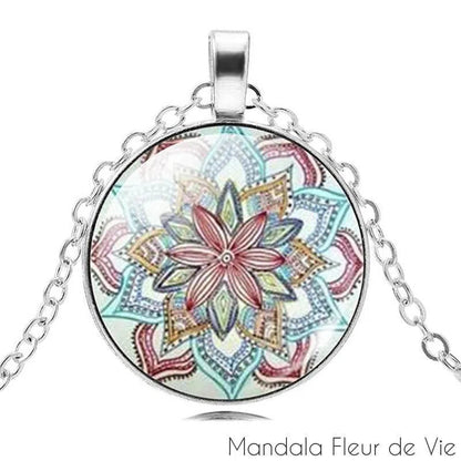 Pendentif Mandala Fleur de Lotus Mandala Fleur de vie