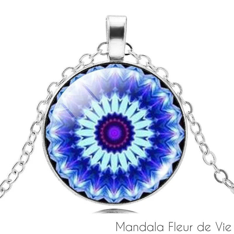 Pendentif Mandala Fleur de Lotus Mandala Fleur de vie