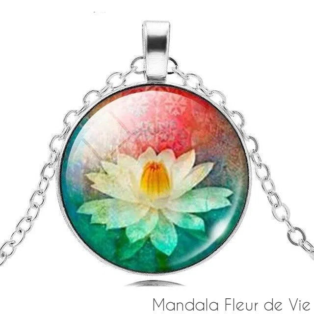 Pendentif Mandala Fleur de Lotus Mandala Fleur de vie