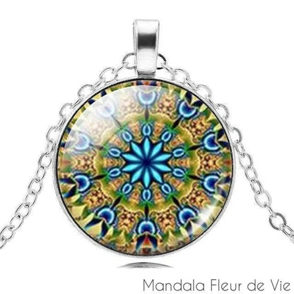 Pendentif Mandala Fleur de Lotus Mandala Fleur de vie