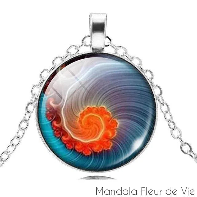 Pendentif Mandala Fleur de Lotus Mandala Fleur de vie