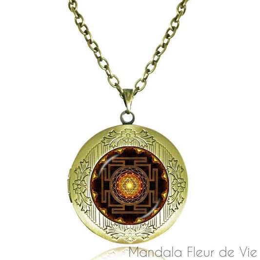 Pendentif Mandala Sacré Sri Yantra