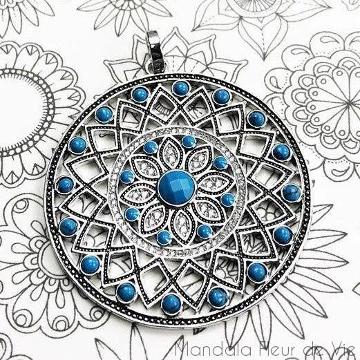 Pendentif Mandala en Argent