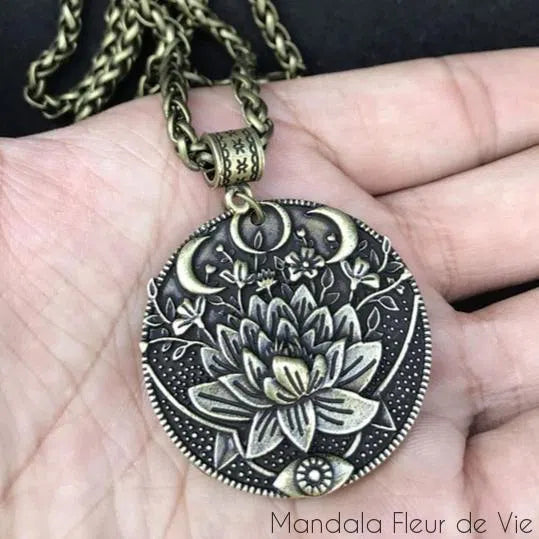 Pendentif Mandala<br> Fleur de Lotus Mandala Fleur de vie