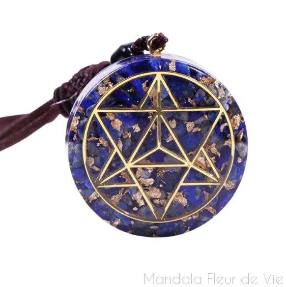 Pendentif Orgonite Merkaba -Lapis Lazuli