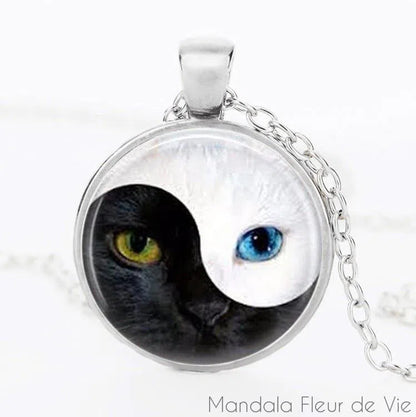 Pendentif Yin Yang Chat