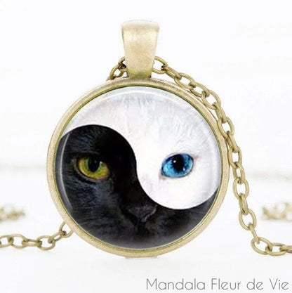 Pendentif Yin Yang Chat