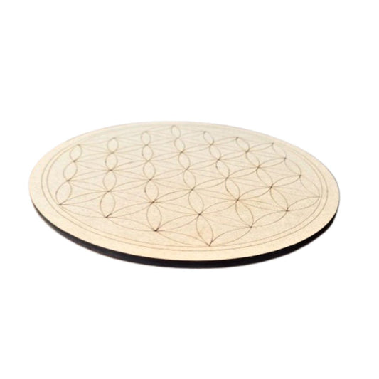 fleur de vie en bois artisanal