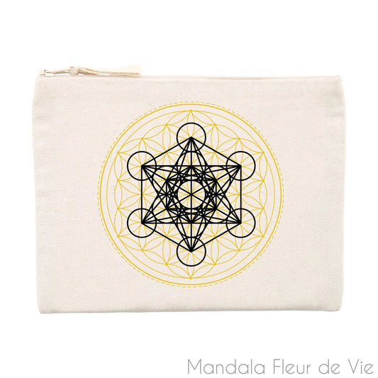 Pochette Cube de Métatron - Mandala Fleur de Vie