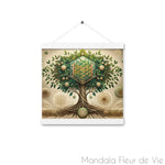 Poster Arbre de Vie & Fleur de vie Mandala Fleur de vie