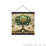 Poster Arbre de Vie & Fleur de vie Mandala Fleur de vie