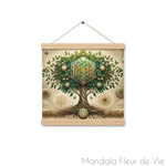 Poster Arbre de Vie & Fleur de vie - Mandala Fleur de vie