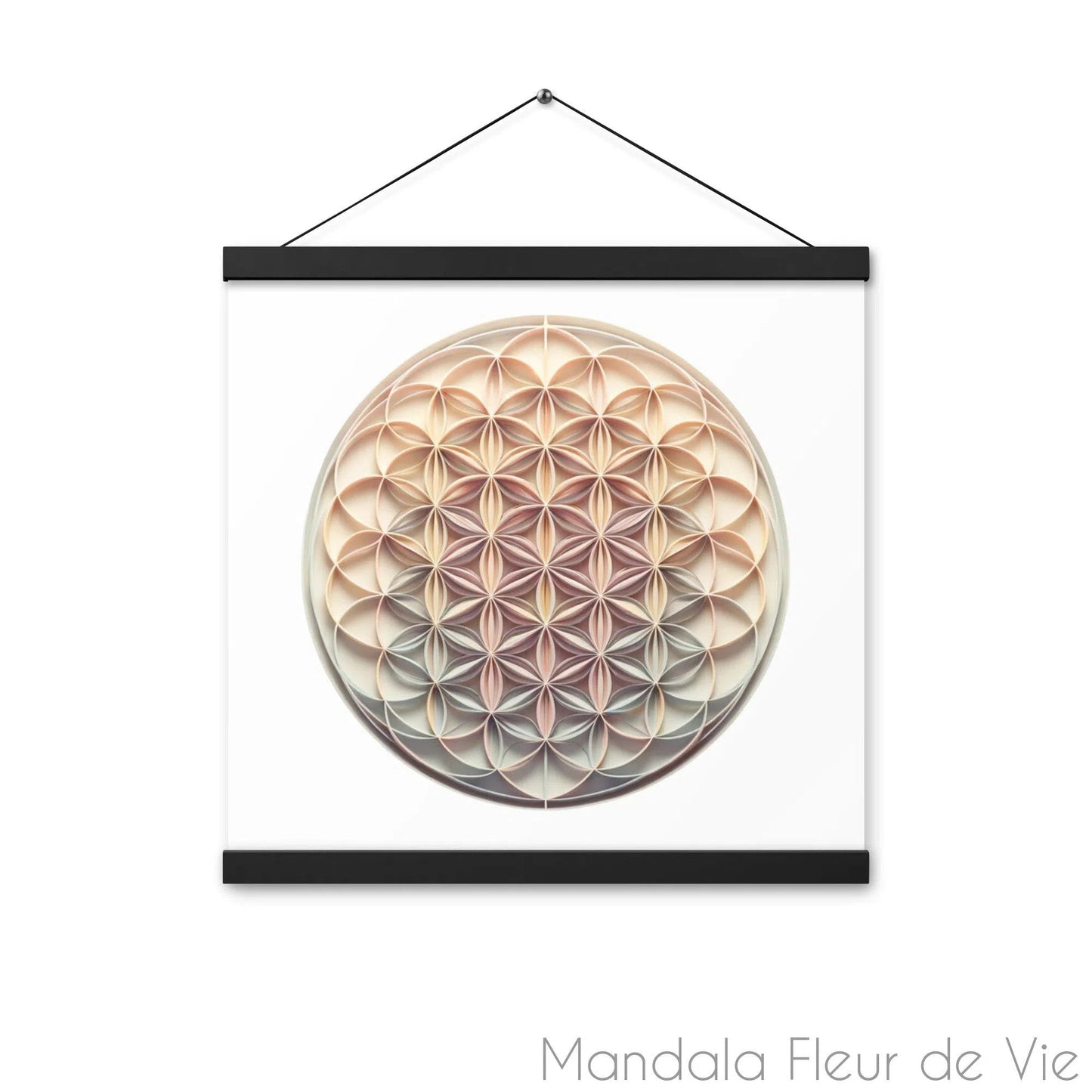 Poster Fleur de Vie <br>Pastel - Mandala Fleur de vie