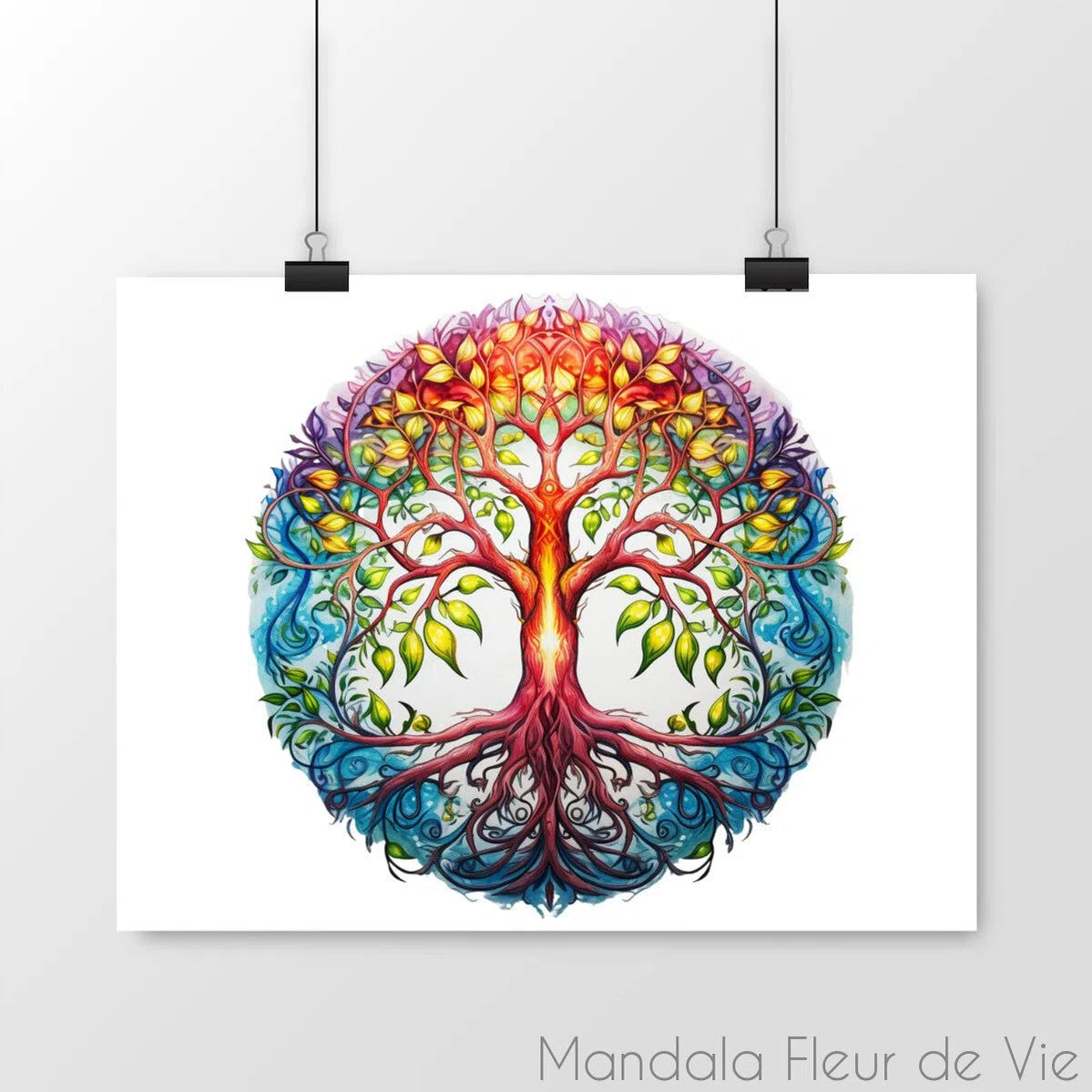 Poster Mural Arbre de Vie - Mandala Fleur de vie