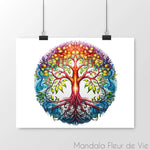 Poster Mural Arbre de Vie - Mandala Fleur de vie