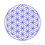Puzzle Fleur de Vie Bleue -Format rond - 46 pièces
