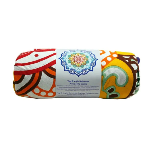 Serviette de plage 7 Chakras Mandala Fleur de vie