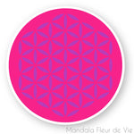 Stickers Fleur de Vie Fushia & Mauve