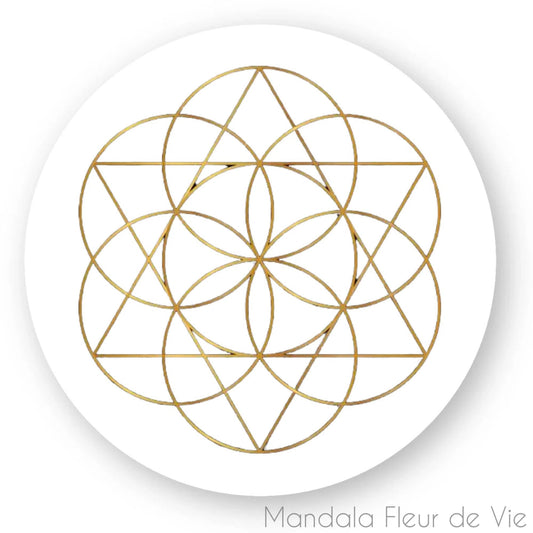 Stickers Fleur de Vie Merkaba