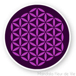 Stickers Fleur de Vie Violet & Mauve