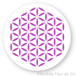 Stickers Fleur de vie Mauve