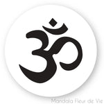Stickers Mandala Om Noir