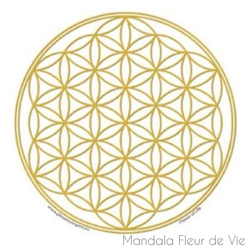 Stickers Mandala<br>Fleur de Vie Or - Mandala Fleur de vie