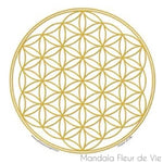 Stickers Mandala<br>Fleur de Vie Or - Mandala Fleur de vie