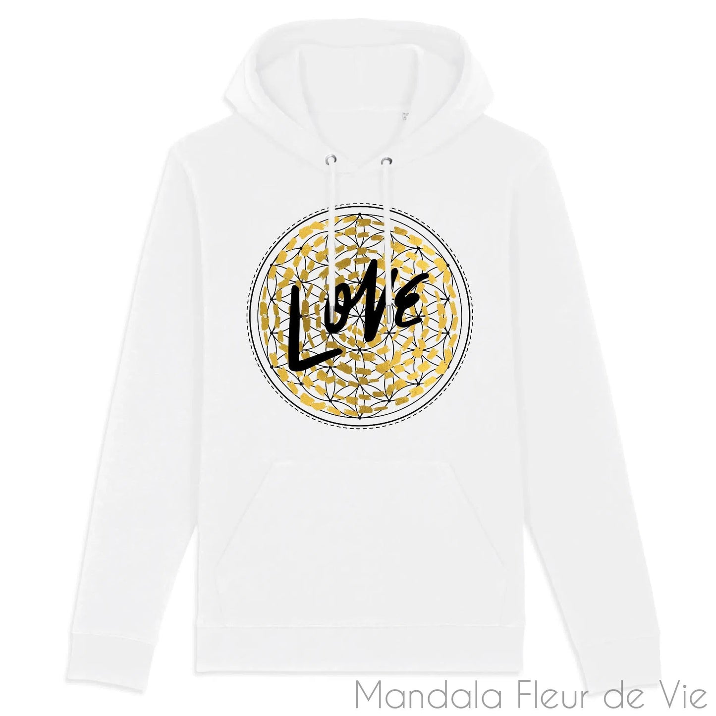 Sweat Fleur de Vie Or "LOVE"