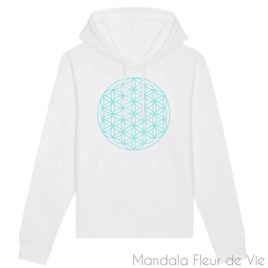 Sweat Made in FranceFleur de Vie Turquoise