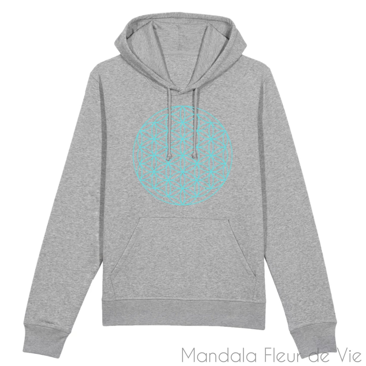 Sweat Made in FranceFleur de Vie Turquoise