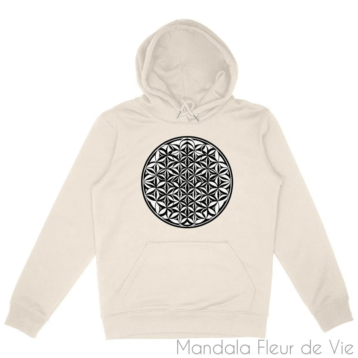 Sweat Shirt Fleur de Vie Monochrome - Mandala Fleur de vie