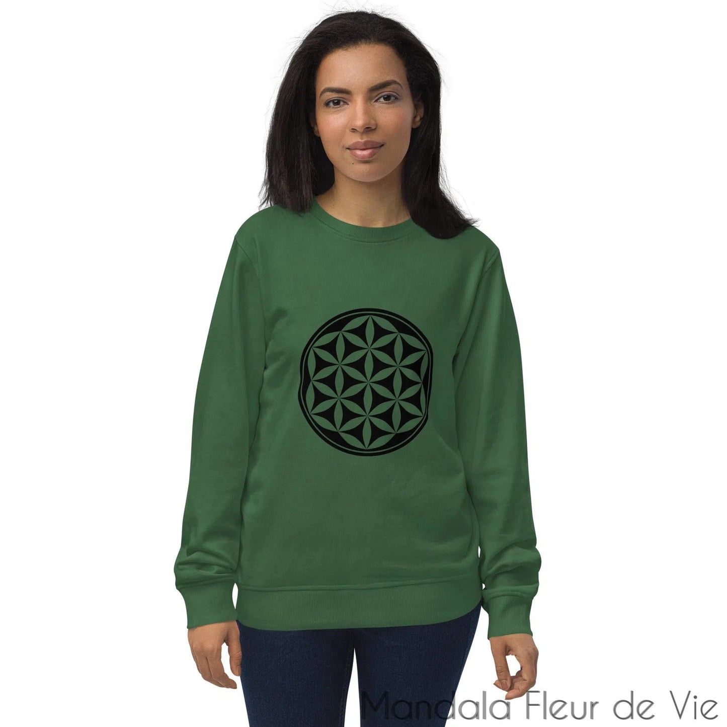 Sweat écologique unisexe - Fleur de Vie - Mandala Fleur de vie