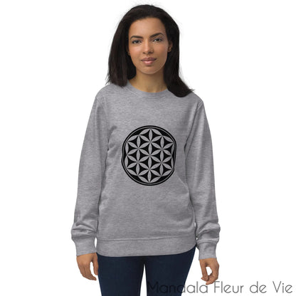 Sweat écologique unisexe - Fleur de Vie - Mandala Fleur de vie